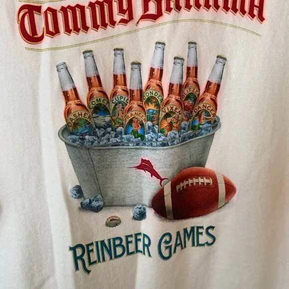 TOMMY BAHAMA REINDEER GAMES TSHIRT MEDIUM - Picture 3 of 3